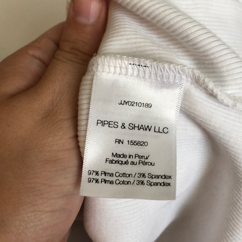 Veronica Beards Jeans white long sleeve, Sz M - Picture 12 of 13